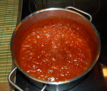 Die fertige Tomatensauce