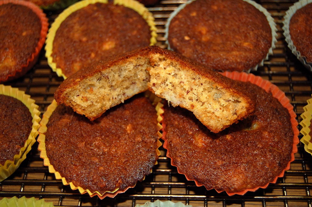 Haselnussmuffins mit Bananenstücken – Koch-Wiki