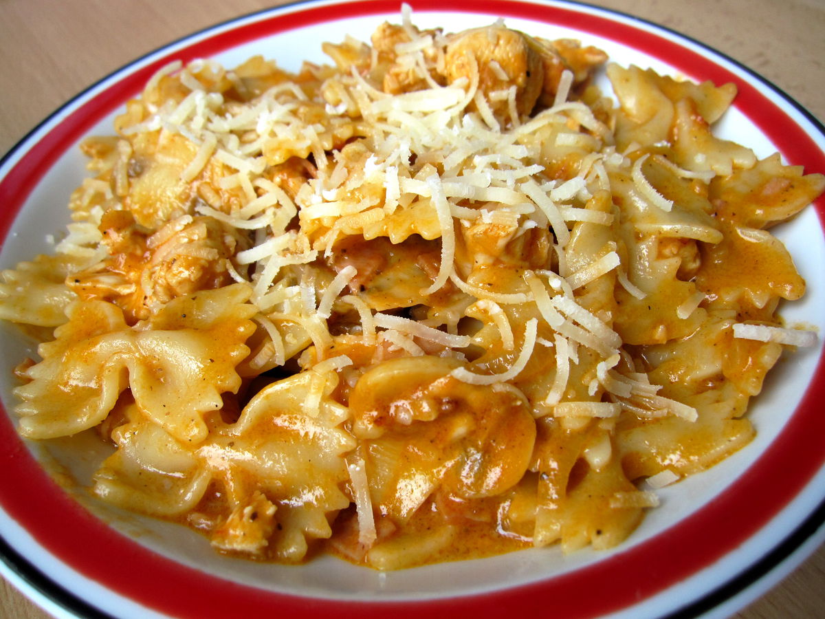 Pasta mit Huhn und Champignons – Koch-Wiki