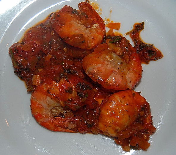 Scampi auf Tomaten-Kapernsauce – Koch-Wiki