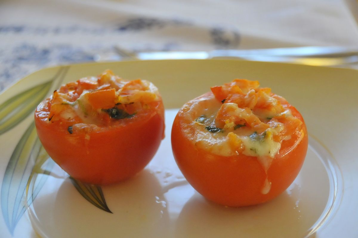 Überbackene Käse-Tomaten – Koch-Wiki