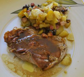 Kalbsschnitzel mit Parmaschinken