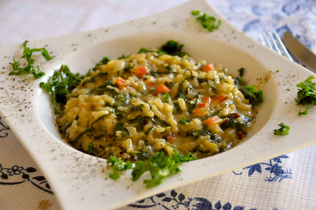 Risotto auf Mangold – Koch-Wiki