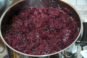 Rotkohl mit Apfelsaft