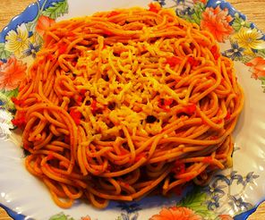 Spaghetti Himmel und Erde