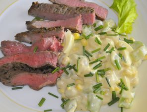 Schweinebratensalat