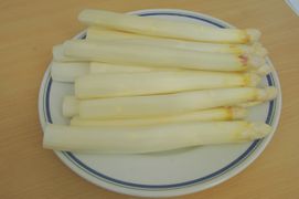 geschälter Spargel