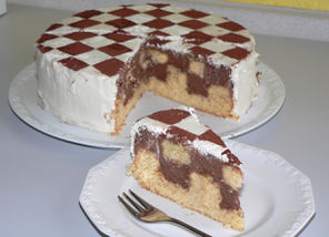 Schachbrett-Torte