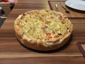 Quiche mit Spaghetti