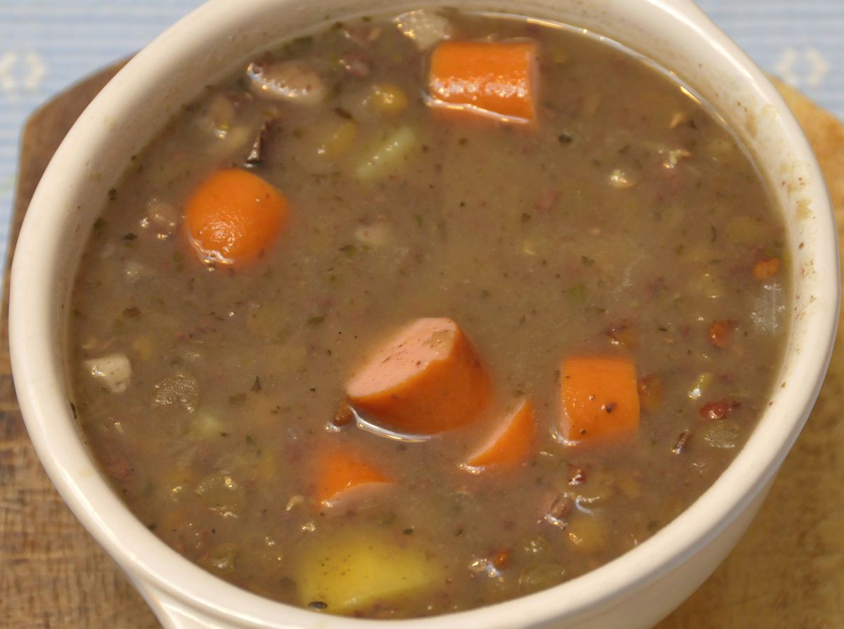 Thüringer dicke Linsensuppe mit Blutwurst – Koch-Wiki