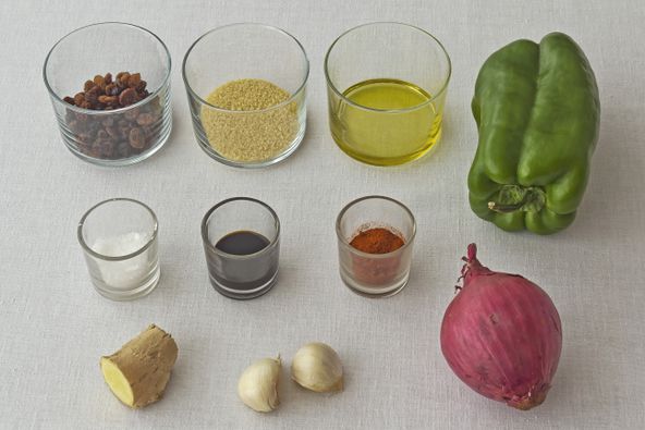 Gefüllte Paprika mit Couscous und Rosinen – Koch-Wiki