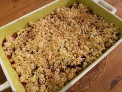 Der fertige Crumble.