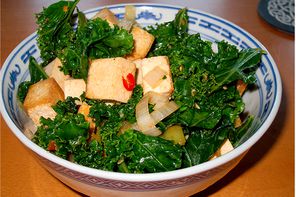 Grünkohl mit Tofu