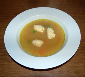 Gebrannte Grünkernsuppe