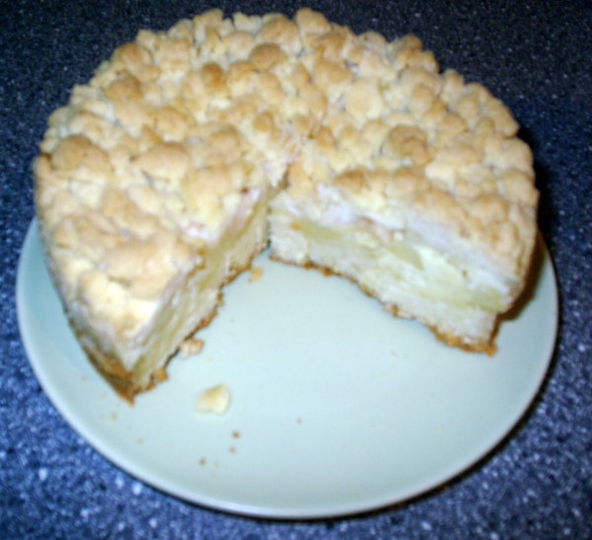 Apfelkuchen mit Pudding und Streuseln – Koch-Wiki