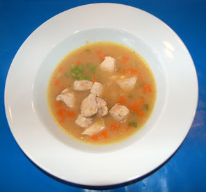 Gebrannte Grießsuppe