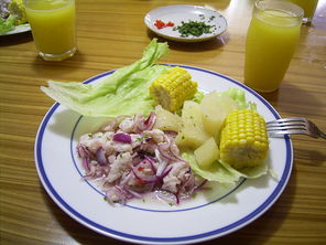 Peruanische Ceviche mit Schollen