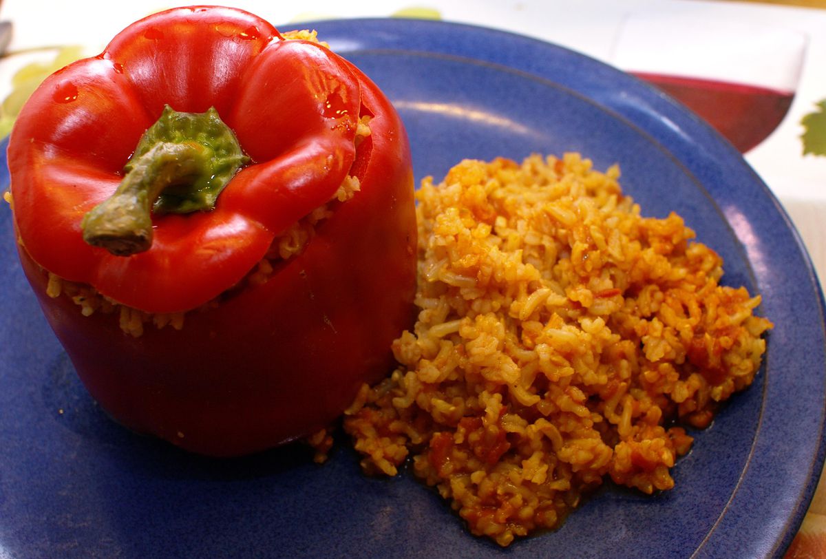 Gefüllte Paprika mit Reis und Hack – Koch-Wiki