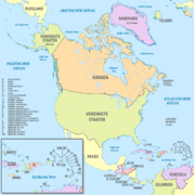 North America, administrative divisions - de - colored (+zoom).svg