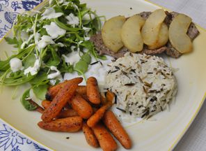 Rinderfilet mit Nashi-Birne