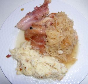 Knöchla mit Kraut