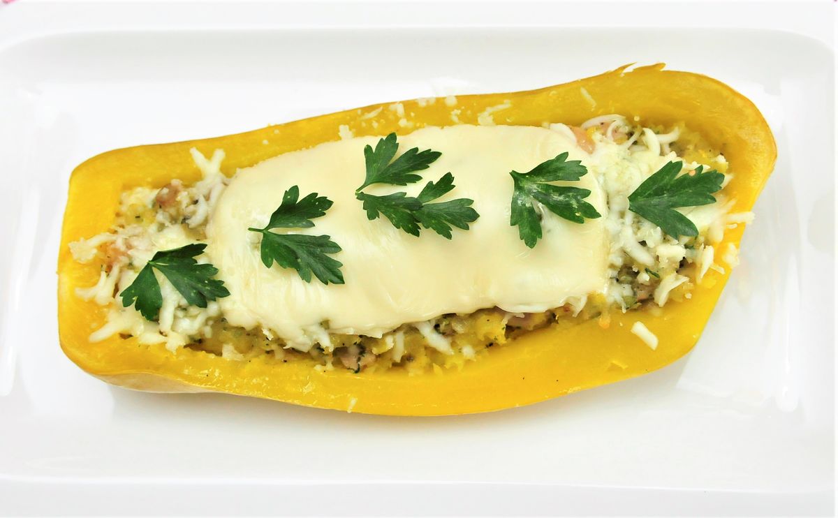 Gebratener Butternut-Kürbis mit Schafkäse – Koch-Wiki