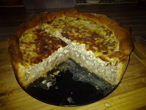 Zwiebelkuchen mit Hackfleisch