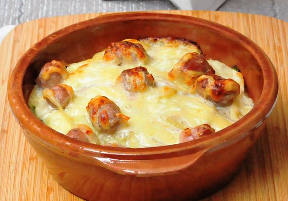 Lauchgratin mit Waadtländer Wurst – Koch-Wiki