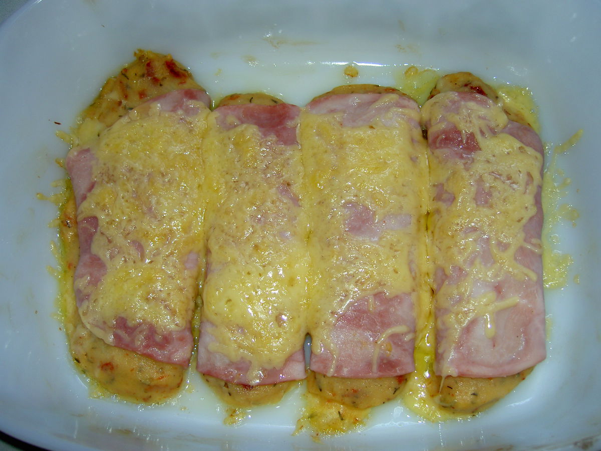 Chicorée-Stamppot in Schinkenröllchen – Koch-Wiki