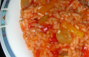 Risotto mit buntem Paprika