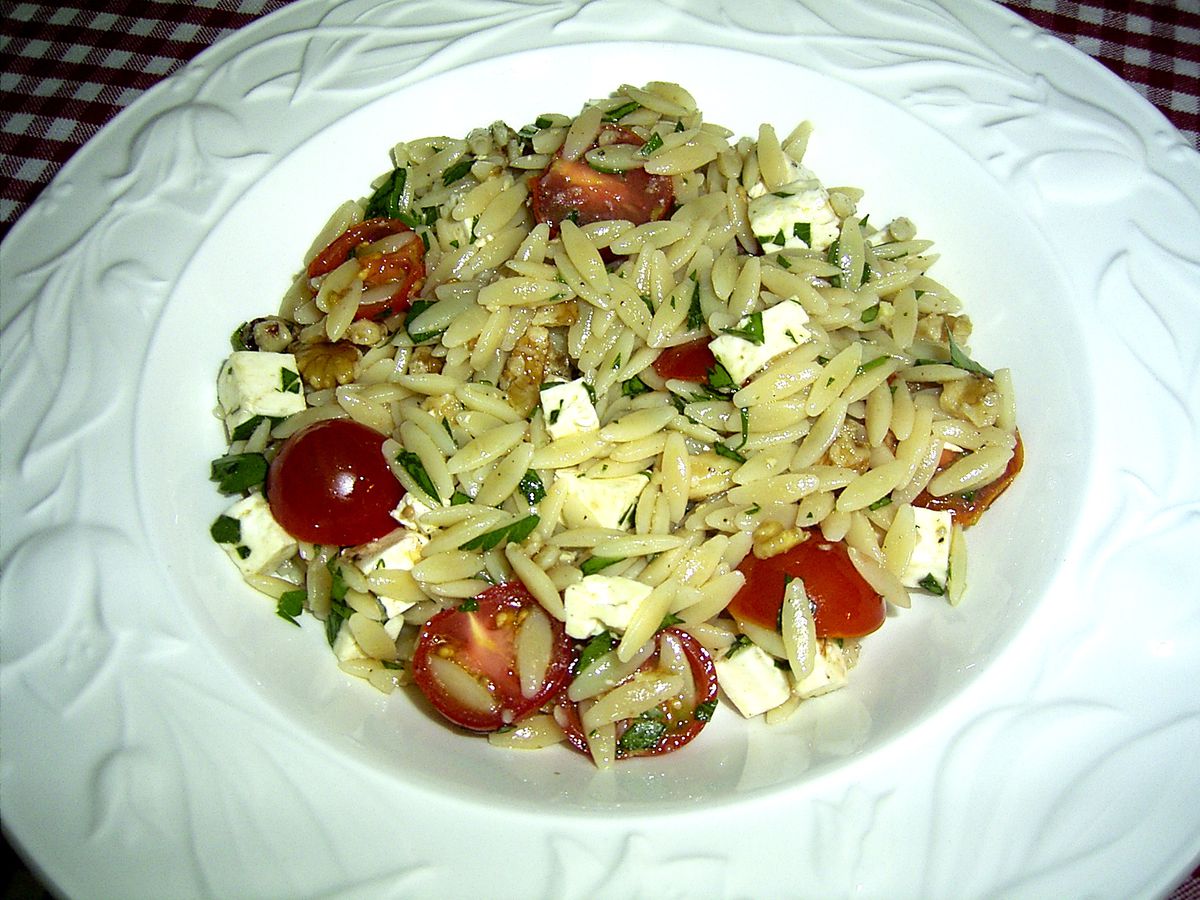 Griechischer Nudelsalat mit Orzo – Koch-Wiki