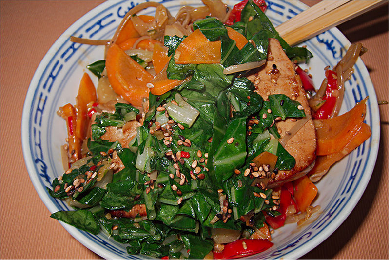 Pak Choi mit mariniertem Tofu – Koch-Wiki
