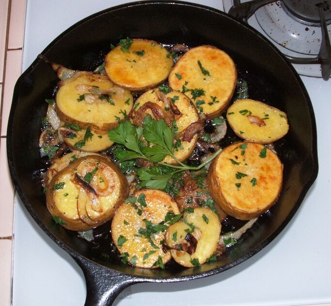 Bratkartoffeln Lyoner Art – Koch-Wiki