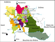 Rhônetal: Südliches Rhônetal (Weinanbau)