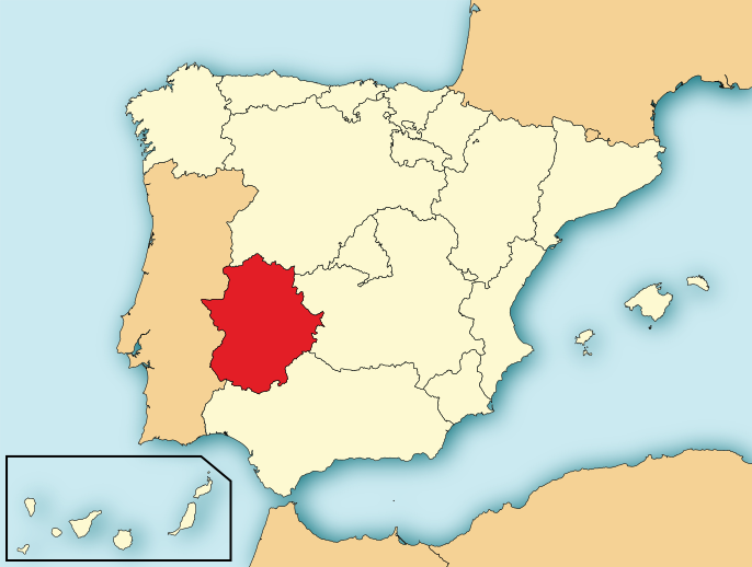 Datei:Localización de Extremadura.svg