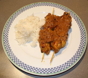 Hähnchen-Satay