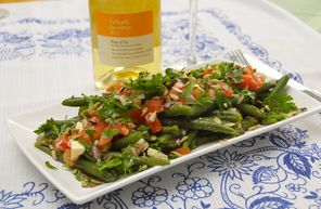 Tomaten-Bohnen-Salat mit Feta