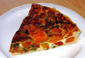 Quiche mit Kartoffeln und Kürbis