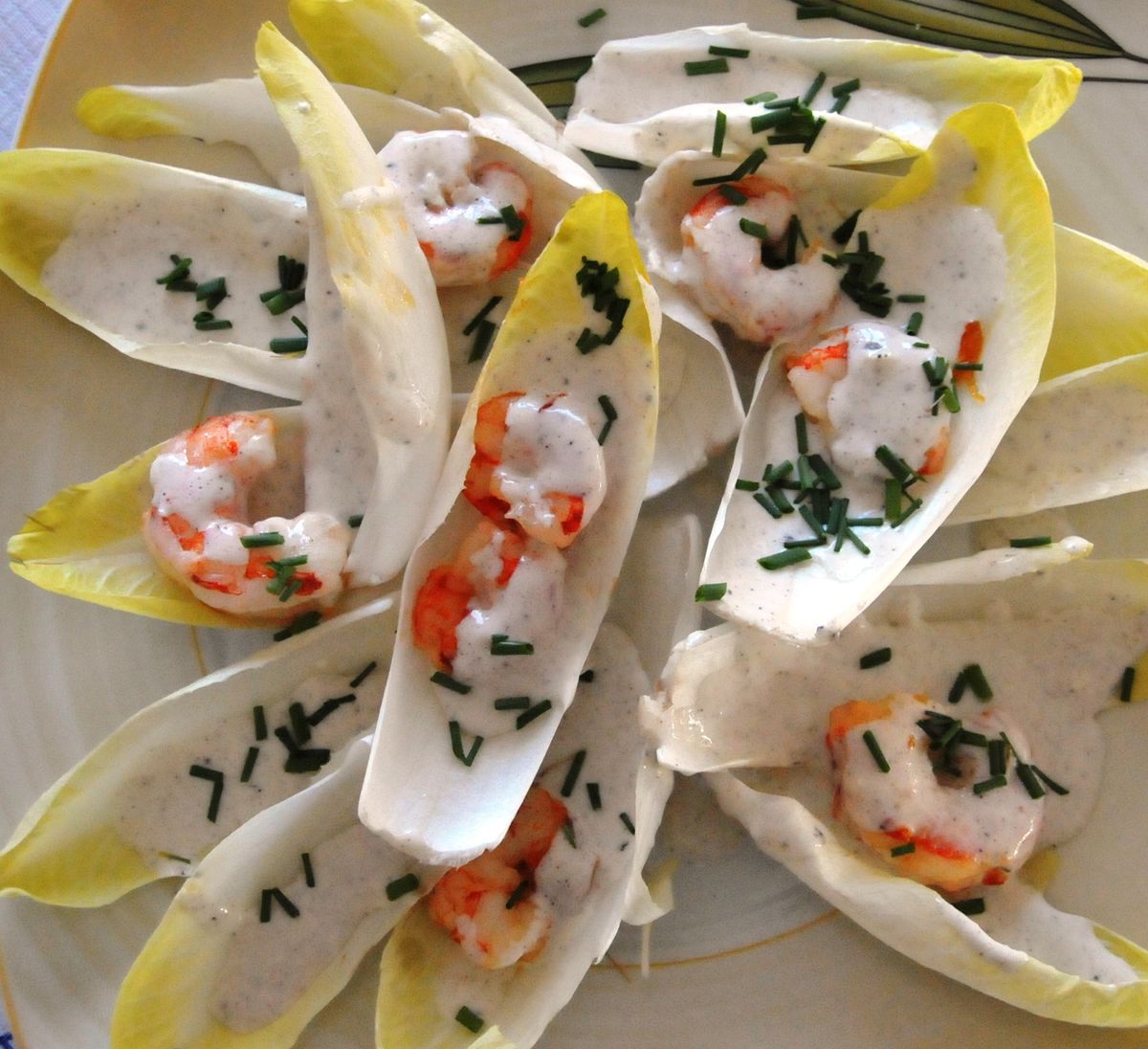Garnelen auf Chicorée-Salat – Koch-Wiki