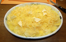 Das Gratin vor und