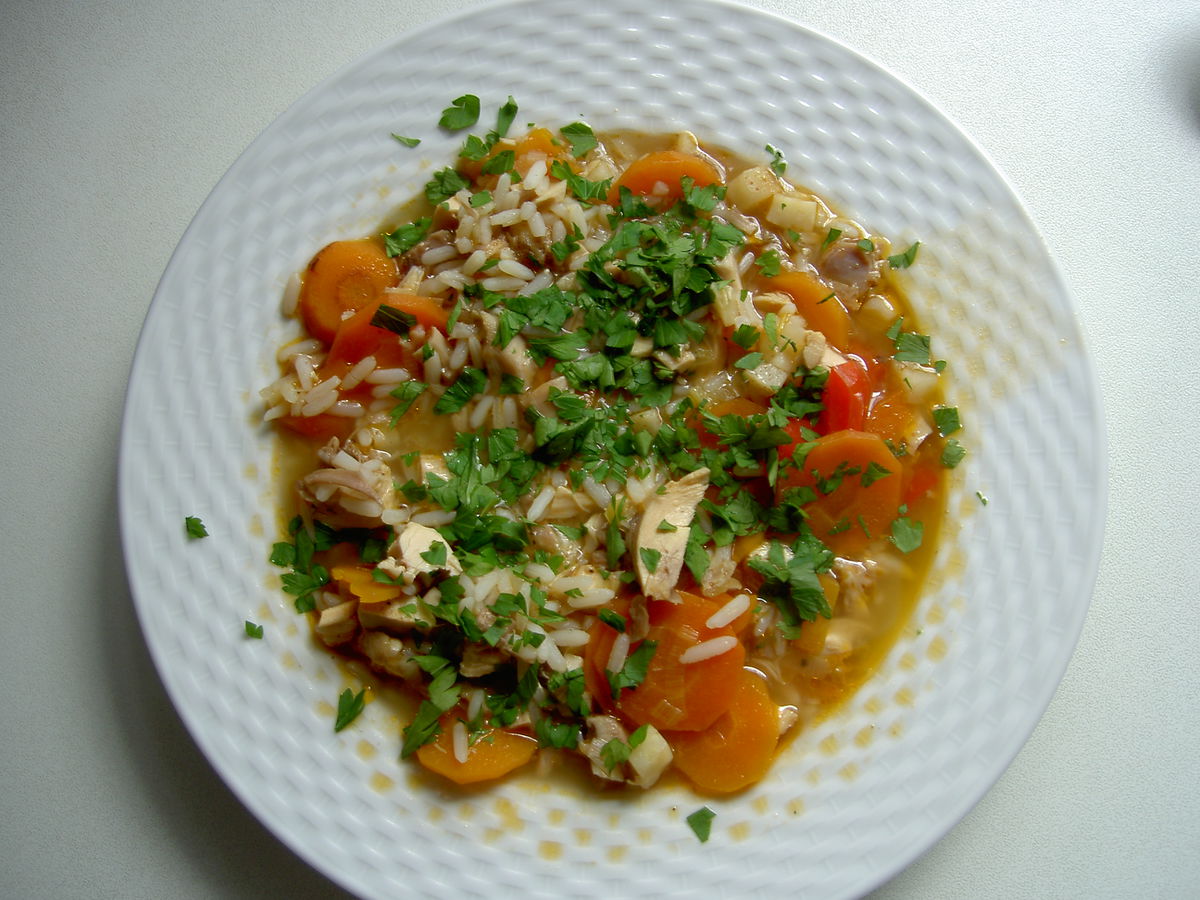 Hühnersuppe mit Reis – Koch-Wiki