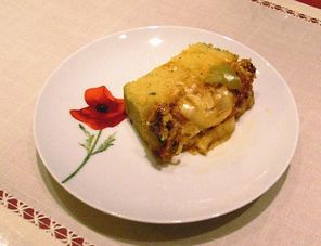 Polenta mit Gemüsekruste