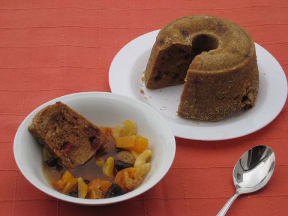 Brotpudding mit Backobst – Koch-Wiki