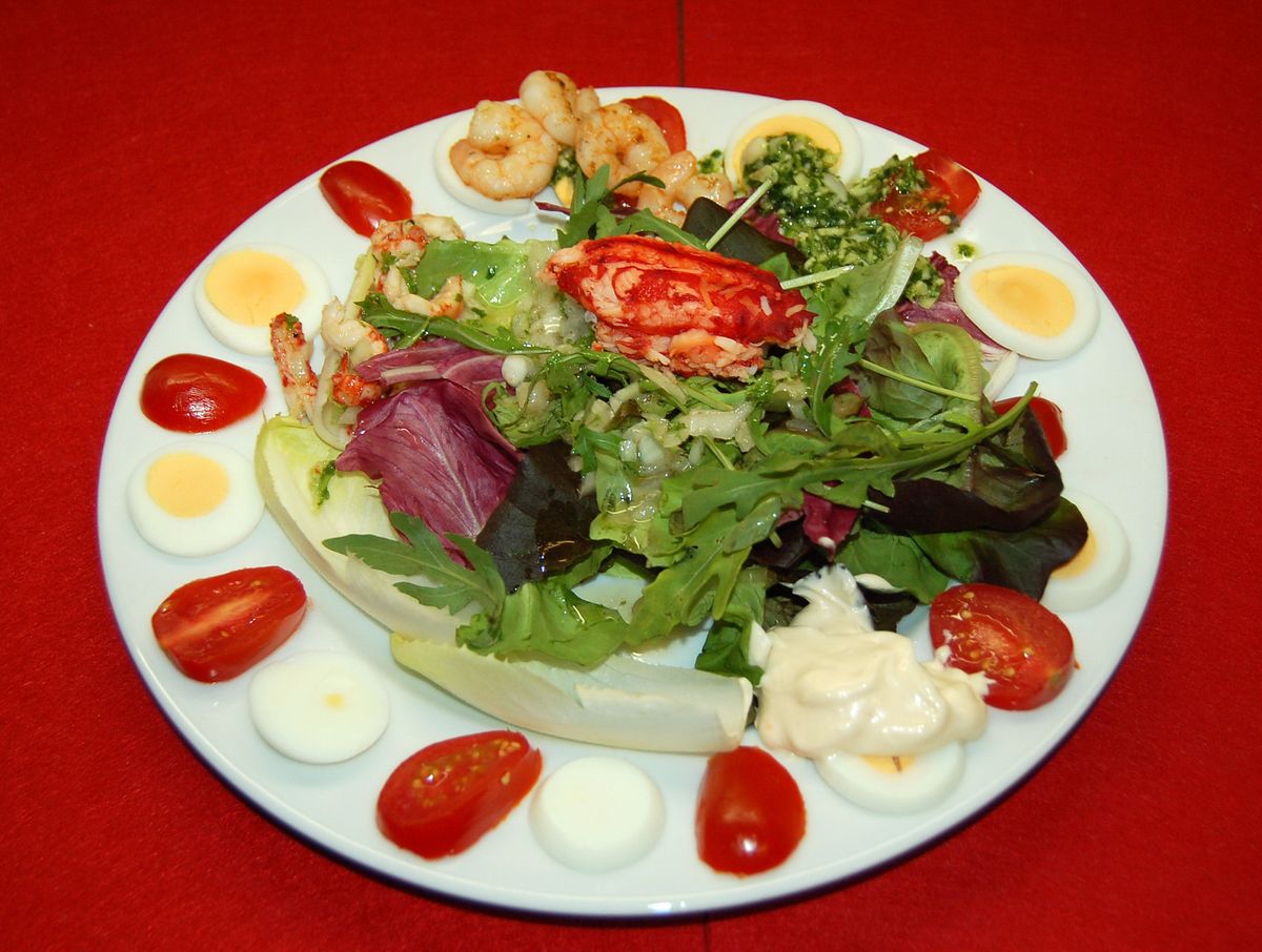 Vorspeisenteller mit Königskrabbenfleisch – Koch-Wiki