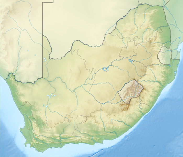 Datei:South Africa relief location map.svg