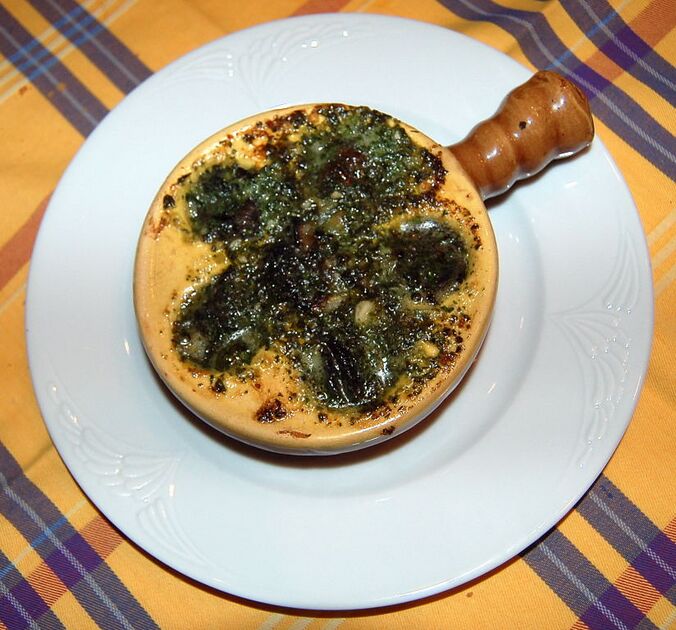 Überbackene Weinbergschnecken mit Kräuterbutter – Koch-Wiki